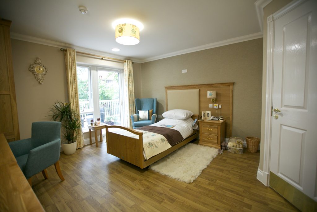 Camberley manor care home in Surrey bedroom by TLC Care