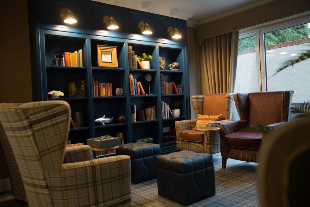 Candlewood House Care home in North London library by TLC Care