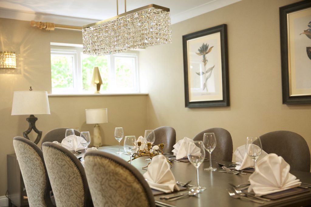 Carlton Court Care home in Barnet North London Dining room decor