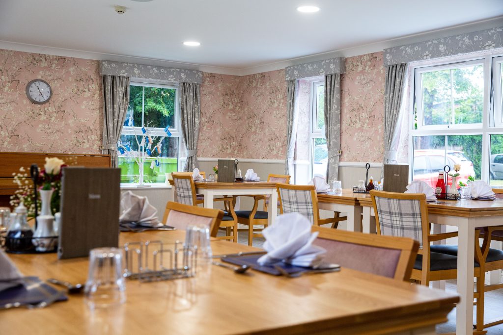 Cherry Hinton Care home in Cambridge dining area by TLC Care (2)-min