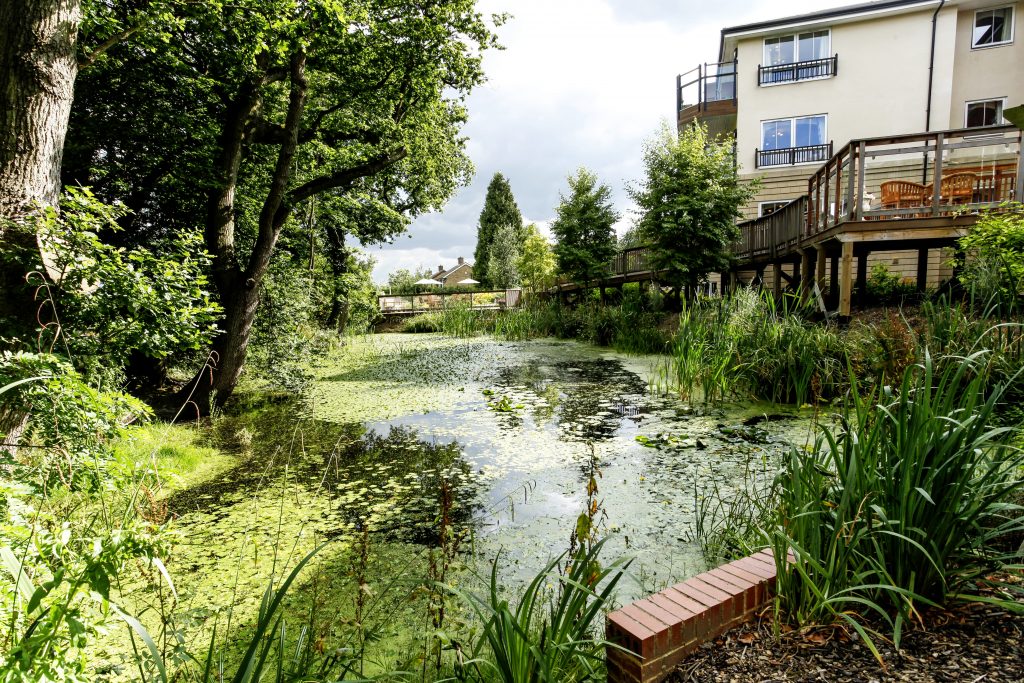 Cooperscroft Care home in Potters bar Outdoor Pond views