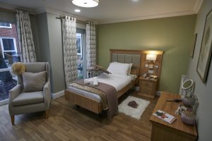 Golders Green Care home in North London bedroom