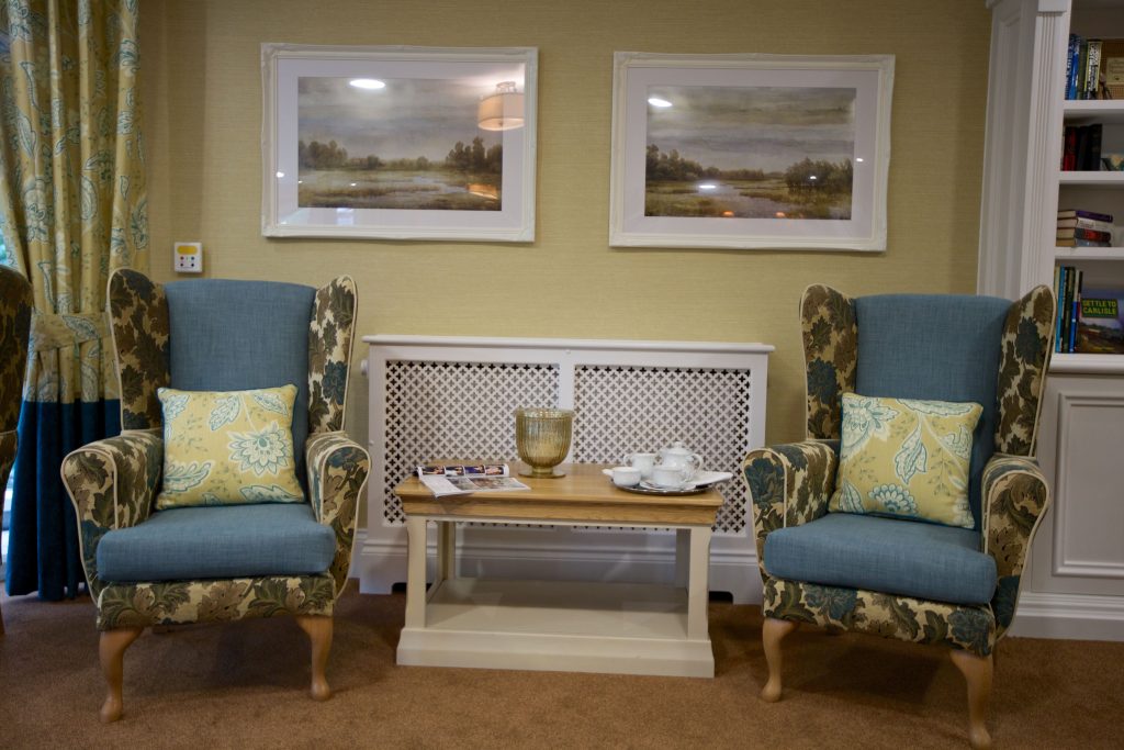 Surrey Care Home Camberley Manor seating for two