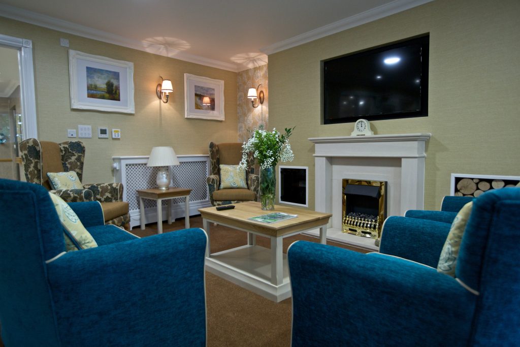 Old Bisley Road care Home Camberley Manor living room