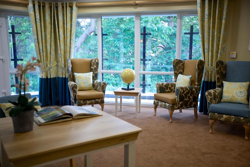 Frimley Care Home Camberley Manor lounge