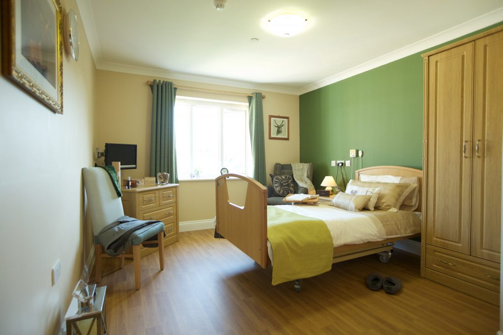 Arkley Carlton Court Care Home bedroom