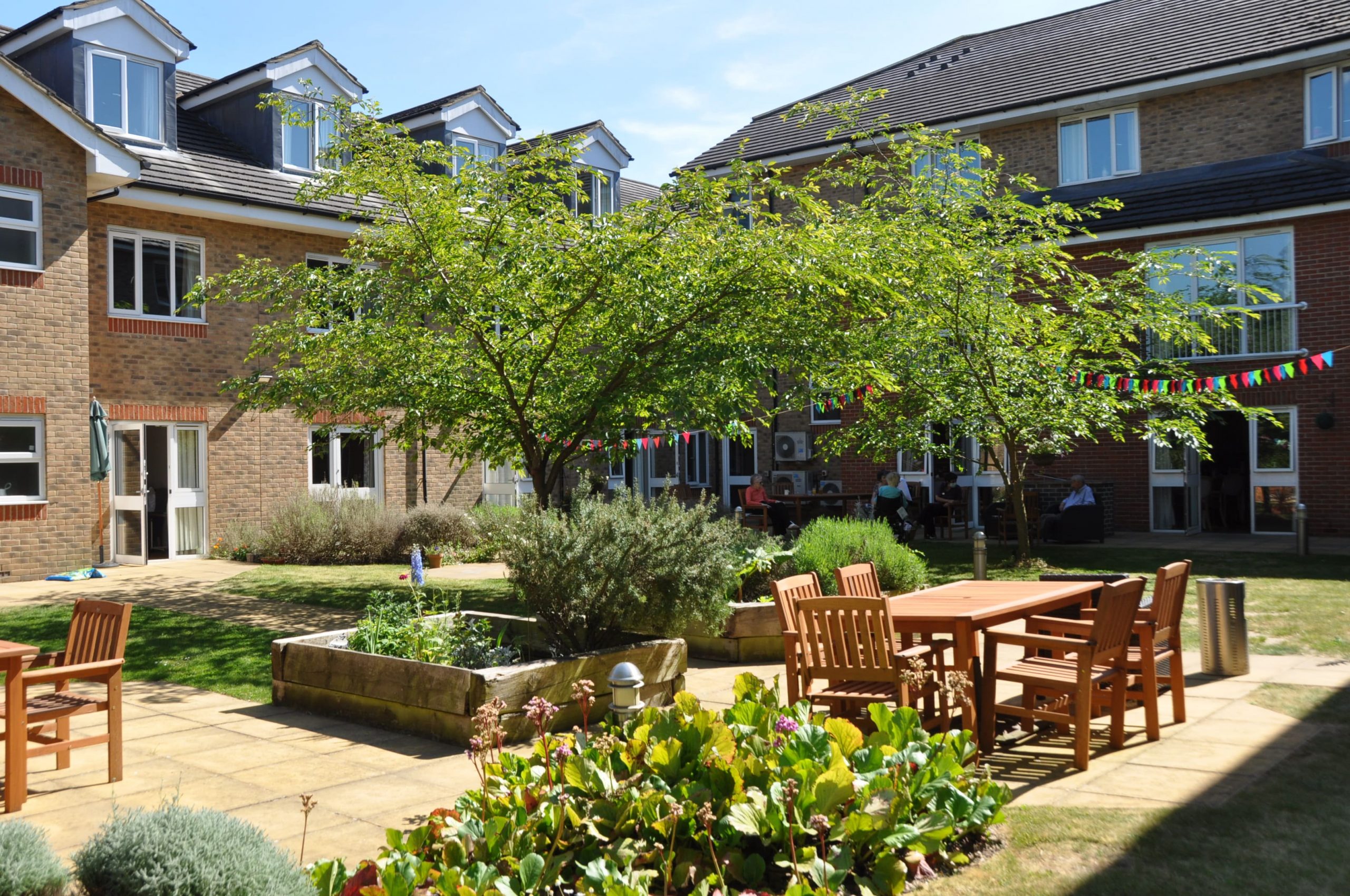 Carlton Court care home garden near Arkley
