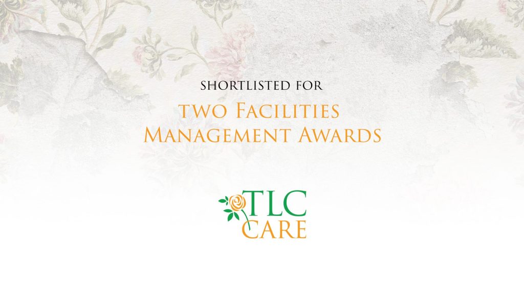 TLC Care team celebrating Facilities Management Awards nomination
